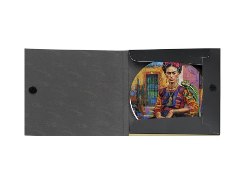 Podkładka ceramiczna, okrągła - Inspirowane malarstwem F. Kahlo (CARMANI)