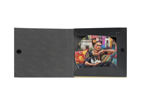 Podkładka ceramiczna, okrągła - Inspirowane malarstwem F. Kahlo (CARMANI)