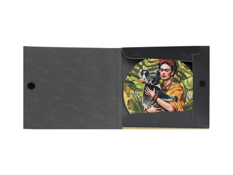 Podkładka ceramiczna, okrągła - Inspirowane malarstwem F. Kahlo (CARMANI)