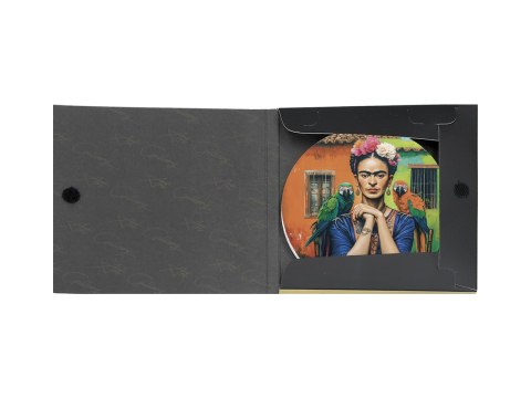 Podkładka ceramiczna, okrągła - Inspirowane malarstwem F. Kahlo (CARMANI)