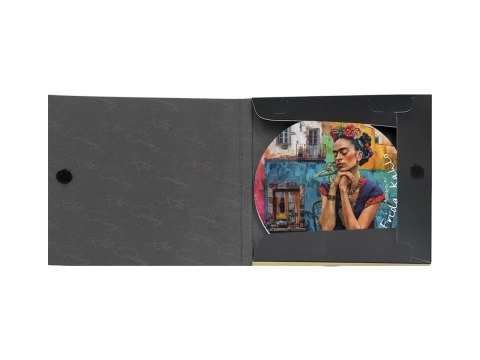 Podkładka ceramiczna, okrągła - Inspirowane malarstwem F. Kahlo (CARMANI)