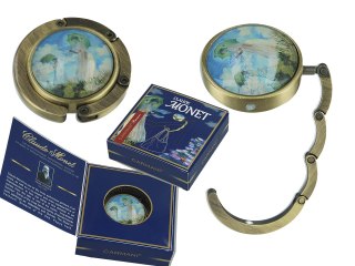 Wieszak na torebkę - C. Monet, Kobieta z parasolem