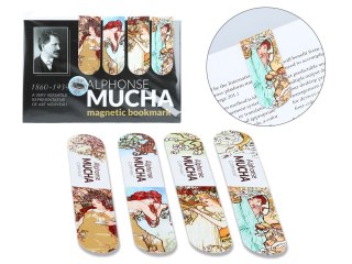 Zestaw 4 zakładek magnetycznych - A. Mucha, Cztery Pory Roku (CARMANI)