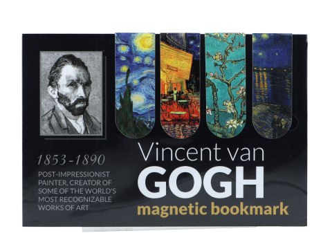 Zestaw 4 zakładek magnetycznych - V. van Gogh (CARMANI)