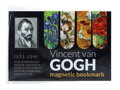 Zestaw 4 zakładek magnetycznych - V. van Gogh (CARMANI)