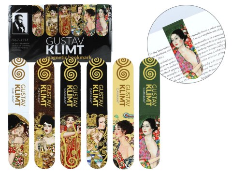 Zestaw 6 zakładek magnetycznych - G. Klimt (CARMANI)