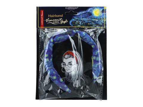 Opaska do włosów - V. van Gogh, Gwiaździsta Noc (CARMANI)