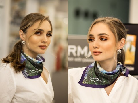 Apaszka - V. van Gogh, Gwiaździsta Noc (CARMANI)