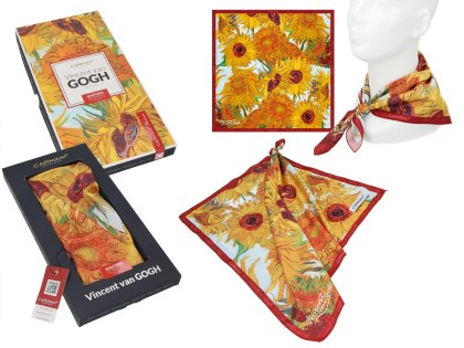 Apaszka - V. van Gogh, Słoneczniki (CARMANI)
