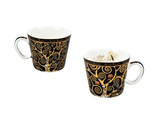 Filiżanka espresso - Klimt, Drzewo życia - Porcelana w okrągłym pudełku