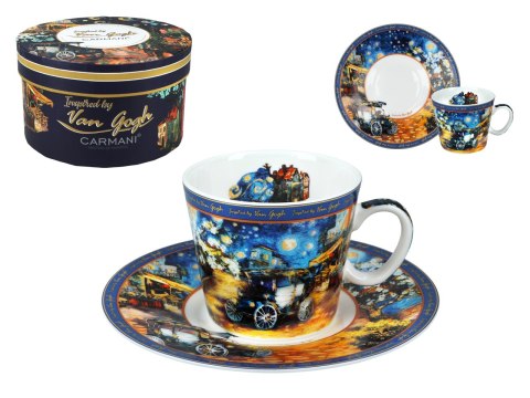 Filiżanka espresso - Van Gogh - Porcelana w okrągłym pudełku