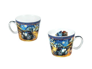 Filiżanka espresso - Van Gogh - Porcelana w okrągłym pudełku