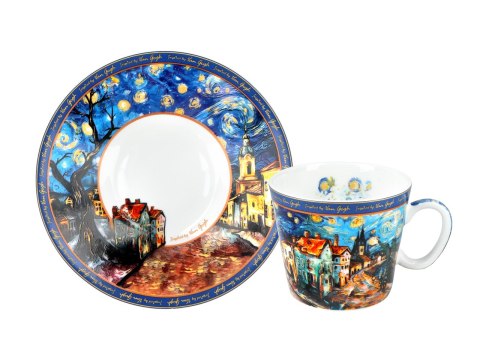 Filiżanka espresso - Van Gogh - Porcelana w okrągłym pudełku
