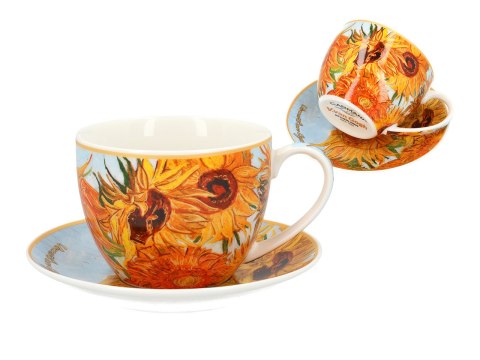 Filiżanka duża - Van Gogh, Słoneczniki - Porcelana w eleganckim pudełku