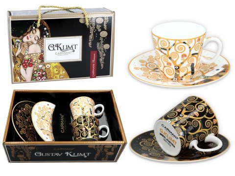 Komplet 2 filiżanek espresso premium - G. Klimt, Drzewo życia