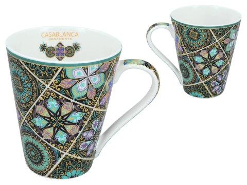 Kubek PREMIUM w kuferku MAROKAŃSKI STYL - porcelana