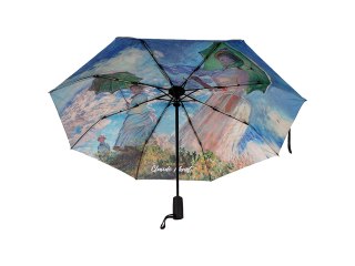 Parasol automat, składany - C. Monet, Kobieta z Parasolem (dekoracja pod spodem) (CARMANI)