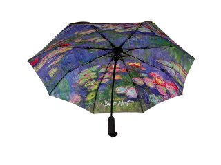 Parasol automat, składany - C. Monet, Lilie wodne (pod spodem) (CARMANI)