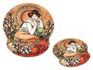 Podkładka pod myszkę z poduszką na nadgarstek - A. Mucha, Kamienie Szlachetne