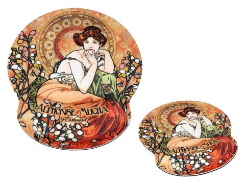 Podkładka pod myszkę z poduszką na nadgarstek - A. Mucha, Kamienie Szlachetne