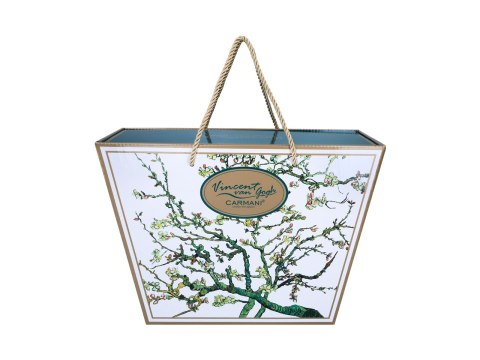 Komplet filiżanka i kubek PREMIUM - Van Gogh, Kwitnący Migdałowiec - Porcelana w kuferku