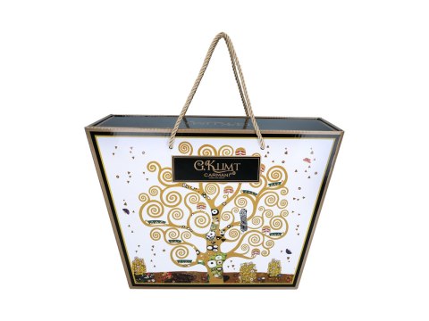 Komplet filiżanka i kubek PREMIUM - Klimt, Drzewo życia - Porcelana w kuferku