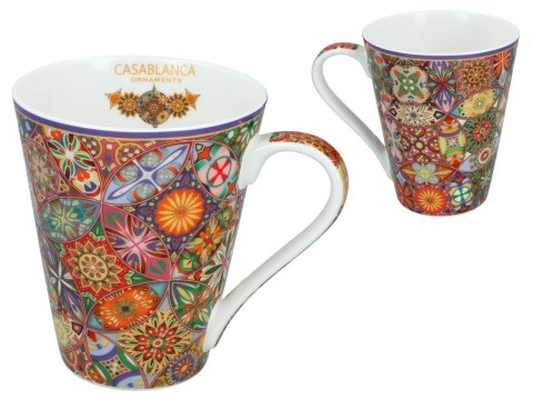 Kubek PREMIUM w kuferku MAROKAŃSKI STYL - porcelana