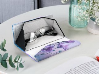 Etui na okulary, składane - Dekoracja kwiatowa (CARMANI)