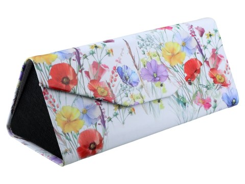 Etui na okulary, składane - Dekoracja kwiatowa (CARMANI)