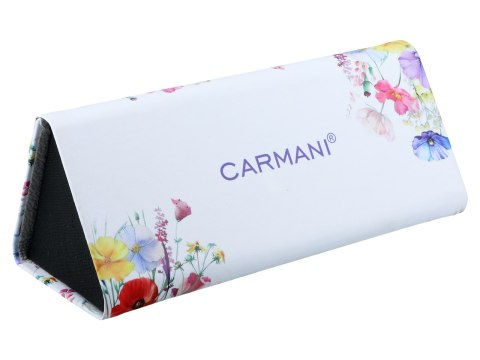 Etui na okulary, składane - Dekoracja kwiatowa (CARMANI)