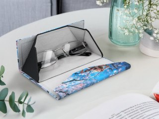 Etui na okulary, składane - Dekoracja kwiatowa (CARMANI)