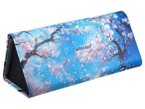Etui na okulary, składane - Dekoracja kwiatowa (CARMANI)