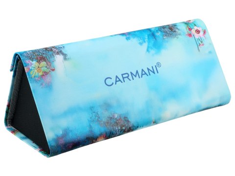 Etui na okulary, składane - Dekoracja kwiatowa, Kolibry (CARMANI)