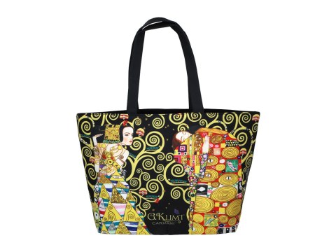 Torba na ramię elegancka, artystyczna - G. Klimt, Pocałunek i Adela (CARMANI)