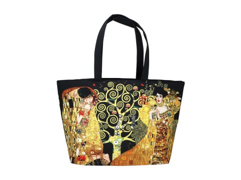 Torba na ramię elegancka, artystyczna - G. Klimt, Pocałunek i Adela (CARMANI)