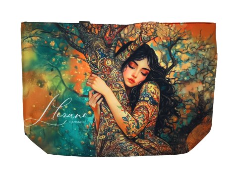 Torba na ramię elegancka, artystyczna - L. Lozano (CARMANI)