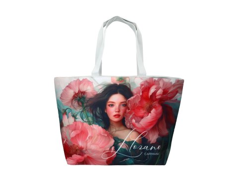 Torba na ramię elegancka, artystyczna - L. Lozano (CARMANI)