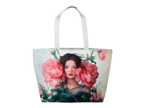 Torba na ramię elegancka, artystyczna - L. Lozano (CARMANI)