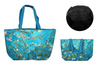 Torba na ramię elegancka, artystyczna - V. van Gogh, Kwitnący Migdałowiec (CARMANI)