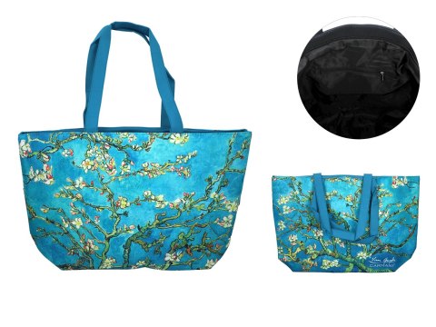 Torba na ramię elegancka, artystyczna - V. van Gogh, Kwitnący Migdałowiec (CARMANI)