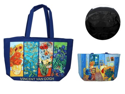 Torba na ramię elegancka, artystyczna - V. van Gogh, Pokój w Arles (CARMANI)