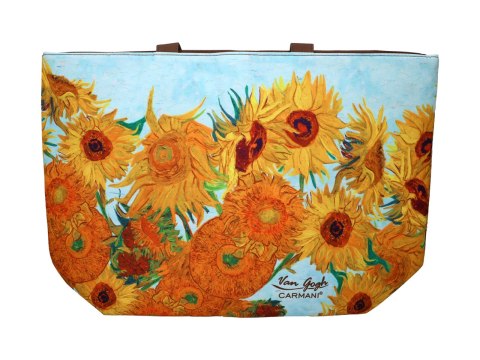 Torba na ramię elegancka, artystyczna - V. van Gogh, Słoneczniki (CARMANI)