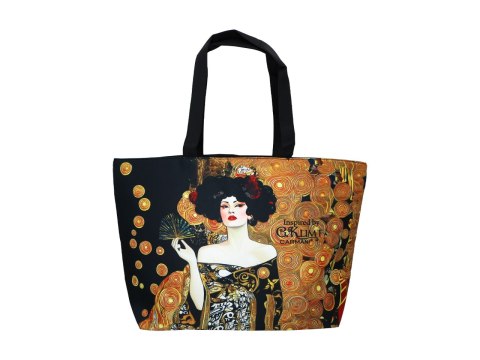 Torba na ramię elegancka, artystyczna - inspirowana malarstwem G. Klimt (CARMANI)
