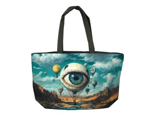 Torba na ramię elegancka, artystyczna - inspirowana malarstwem S. Dali (CARMANI)