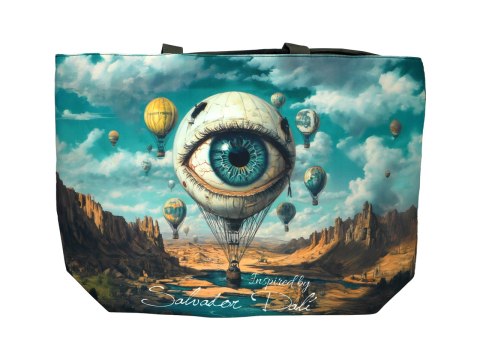 Torba na ramię elegancka, artystyczna - inspirowana malarstwem S. Dali (CARMANI)