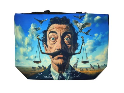 Torba na ramię elegancka, artystyczna - inspirowana malarstwem S. Dali (CARMANI)