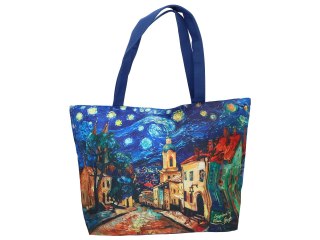 Torba na ramię elegancka, artystyczna - inspirowane twórczością, V. van Gogh (CARMANI)