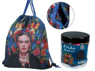 Worek na plecy z kieszenią w tubie - F. Kahlo (CARMANI)
