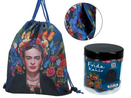 Worek na plecy z kieszenią w tubie - F. Kahlo (CARMANI)