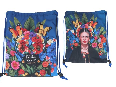 Worek na plecy z kieszenią w tubie - F. Kahlo (CARMANI)